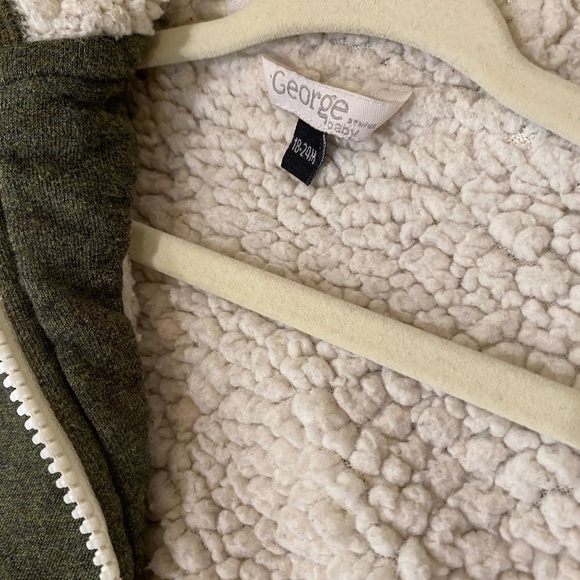 Cute army green toddler boy sweater with fox - Picture 5 of 5